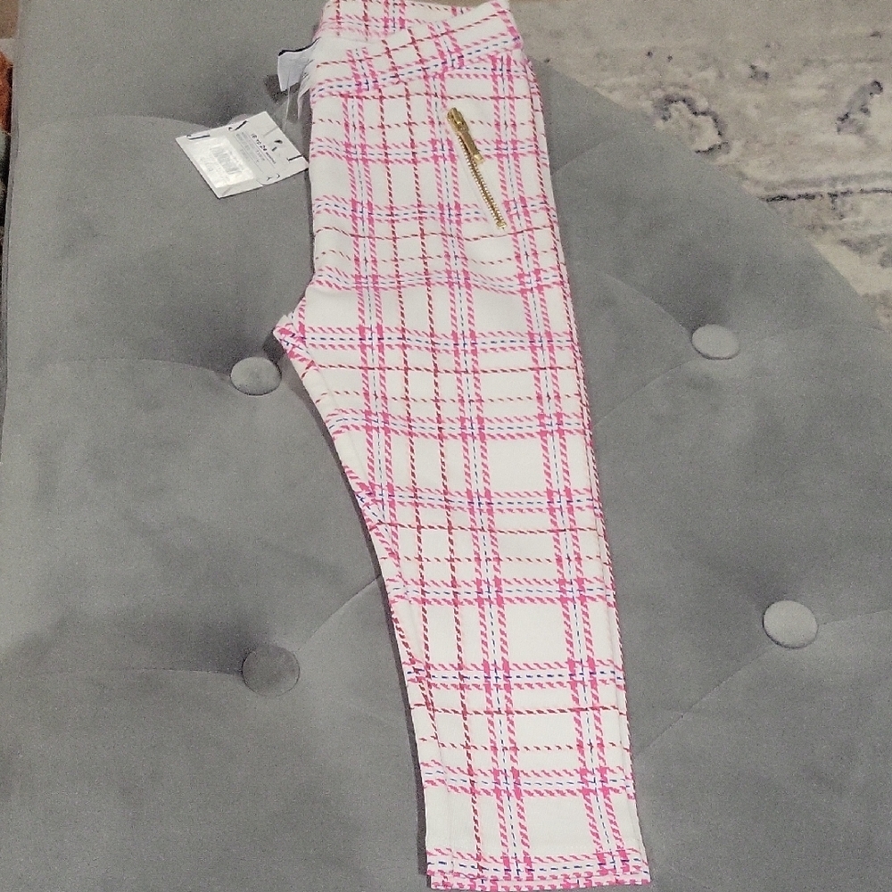 Janie and Jack Pink Plaid Formal Kids Bottoms